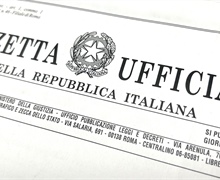Pubblicato in Gazzetta Ufficiale Decreto recante...